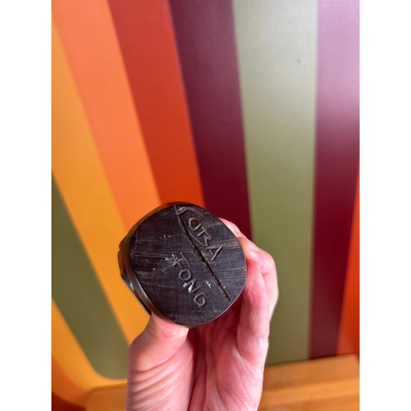 Weaping man Buddha vintage wooden hand carved - set of 3 - Picture 4 of 10